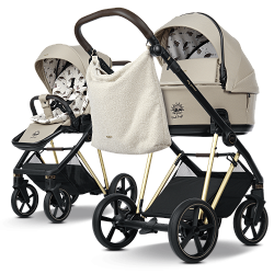 my junior® VIGO x Sarah Engels – Luxus Kinderwagen mit XXL-Sonnenverdeck, Federung & unplattbaren Luftkammerreifen