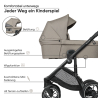 my junior® VITA unique³ – Kompakter Kinderwagen mit 6-fach-Federung, XXL Verdeck & ergonomischem Sportsitz