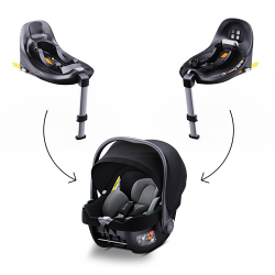 my junior® BEAM Bundle – Babyschale mit ISOFIX Base für sicheren Fahrkomfort