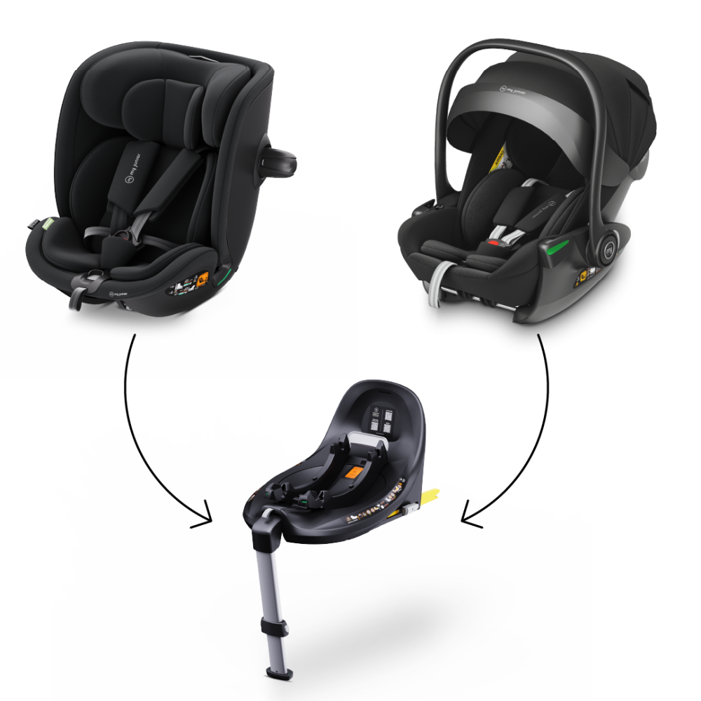 my junior® Modular CAPSULE Bundle – Babyschale, ISOFIX Base und Kindersitz für höchste Sicherheit und Komfort