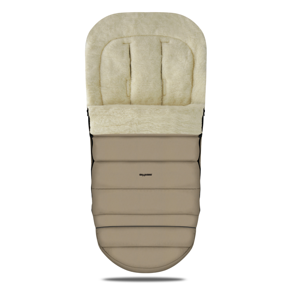 my junior® ThermoWool 3in1 Fußsack – Warm, vielseitig & sicher für Babywanne, Babyschale & Sportsitz