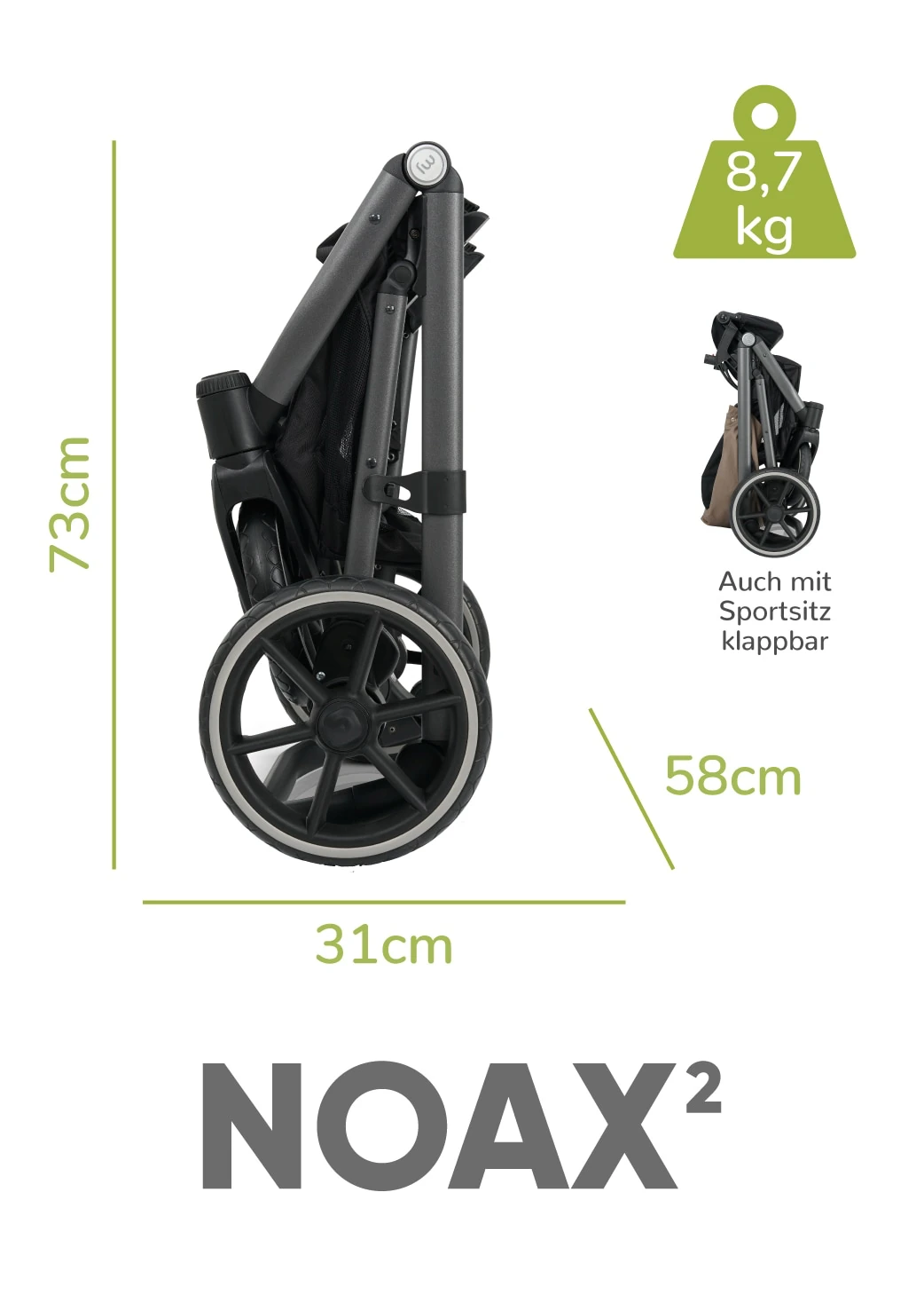 my junior kinderwagen dein kofferraum noax