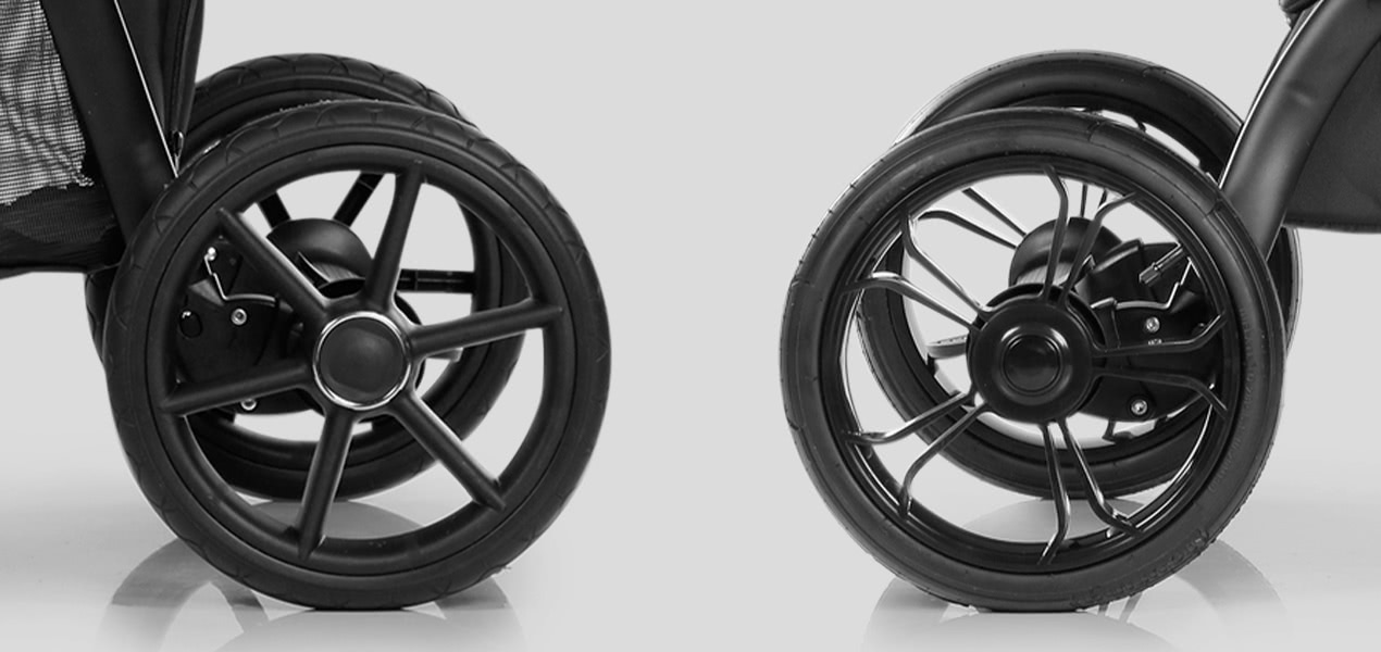 My Junior Kinderwagen Kinderwagen Reifen: Luftreifen, Hartgummi oder Luftkammerreifen