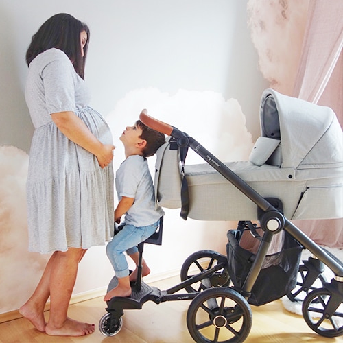 PET Sroff bei Kinderwagen