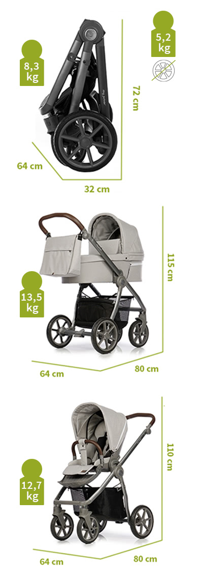 my junior Kinderwagen VITA HOPE Technische Daten